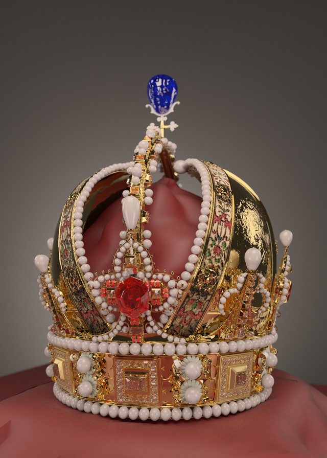Austrian Imperial Crown rendered with SORT
