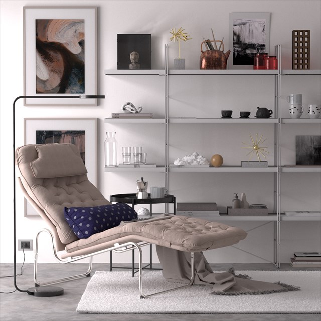 Kroken interior scene rendered with SORT